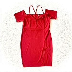 *Plus Size* Red Sweetheart Neckline Body Con Dress Size 4X